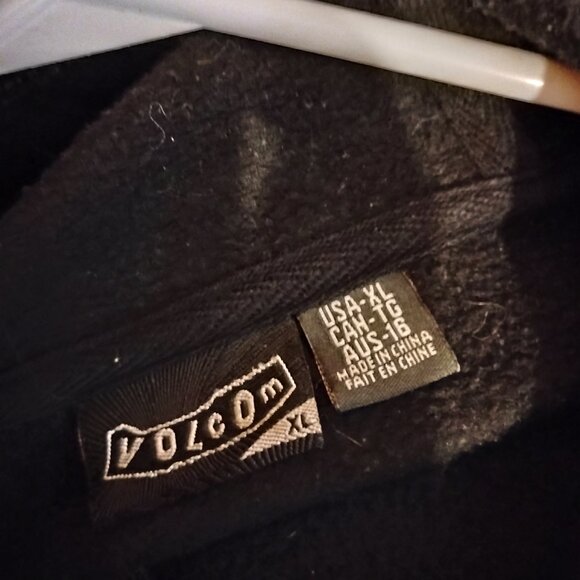 Kids Black XL Volcom X Kiss Full Zip Mask Hoodie Band Concert RARE - Picture 6 of 8